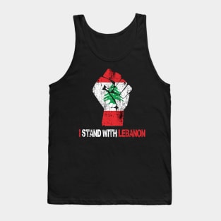 i stand with lebanon freedom co Tank Top